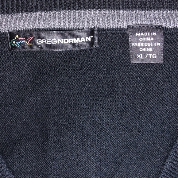 GREG NORMAN Black Long Sleeve Sweater Men Size XL - Picture 6 of 12